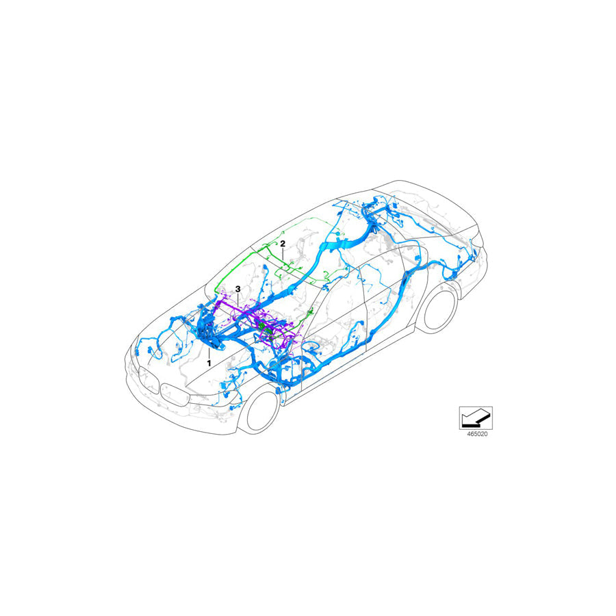 Genuine BMW 61112413584 G11 G12 Wiring Harness, I-Panel, Duplicate (Inc. 740Le, 740LiX & 745Le) | ML Performance US