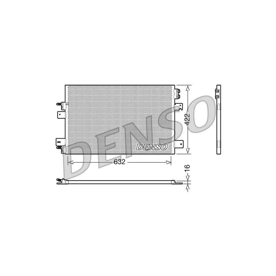 DENSO DCN06007 Air Conditioning Condenser
