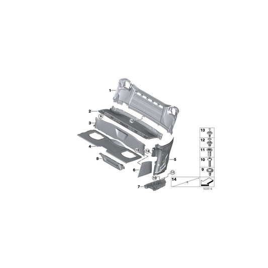 Genuine BMW 51477462033 I15 Side Panel Storage Compartment Left (Inc. i8) | ML Performance US