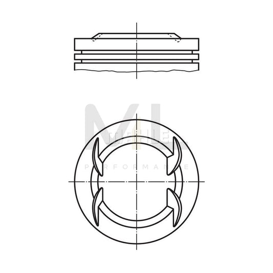 MAHLE ORIGINAL 012 23 02 Piston 79,25 mm, without cooling duct | ML Performance Car Parts
