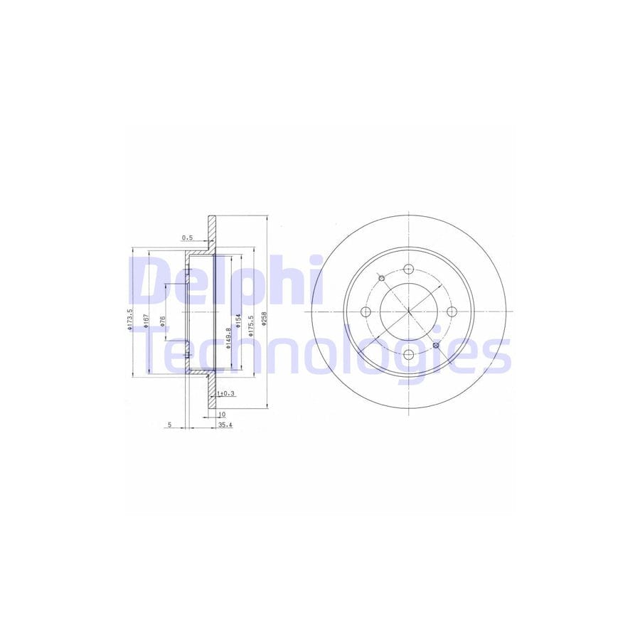 Delphi Bg3070 Brake Disc