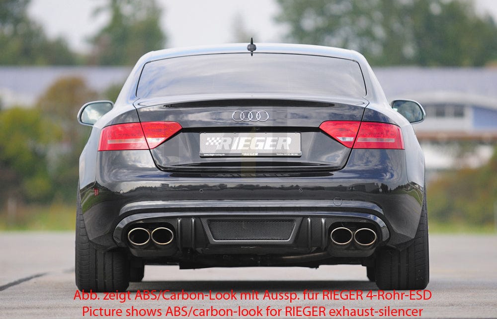 Rieger 00055417 Audi B8 B81 S5 Rear Diffuser 3 | ML Performance UK Car Parts