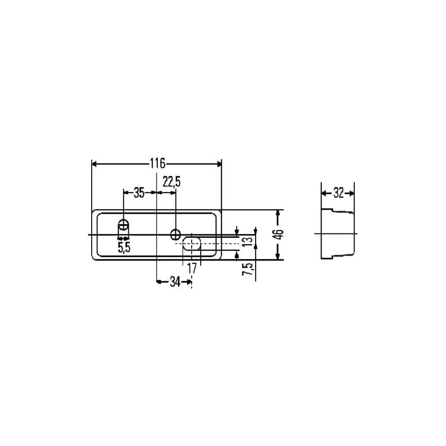 Hella 2PS 003 748-127 Side Marker Light
