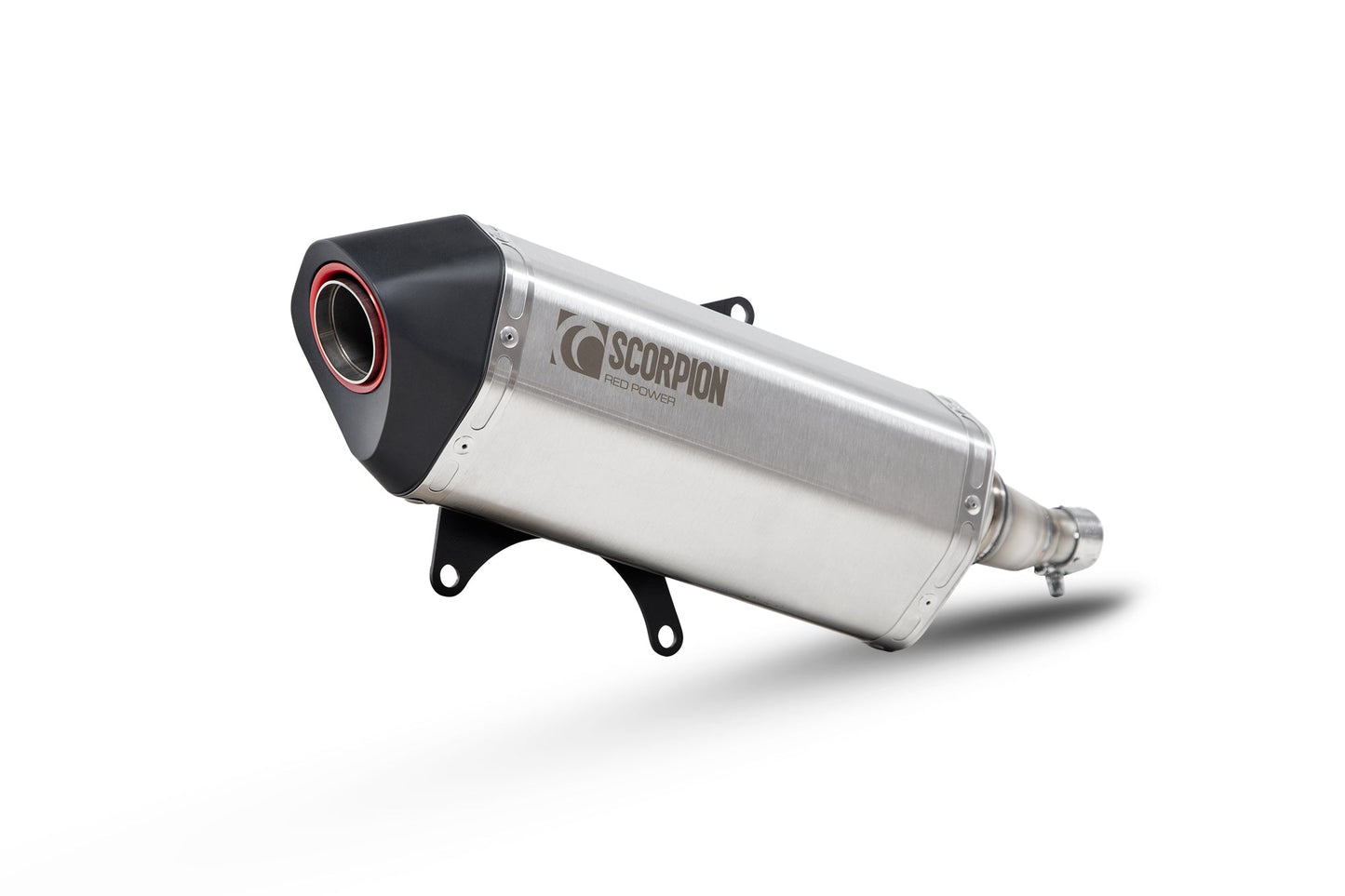 Scorpion RVE219SEO Vespa GTS 125 iGET Serket Parallel Slip-On - Brushed Stainless Steel Sleeve | ML Performance US US
