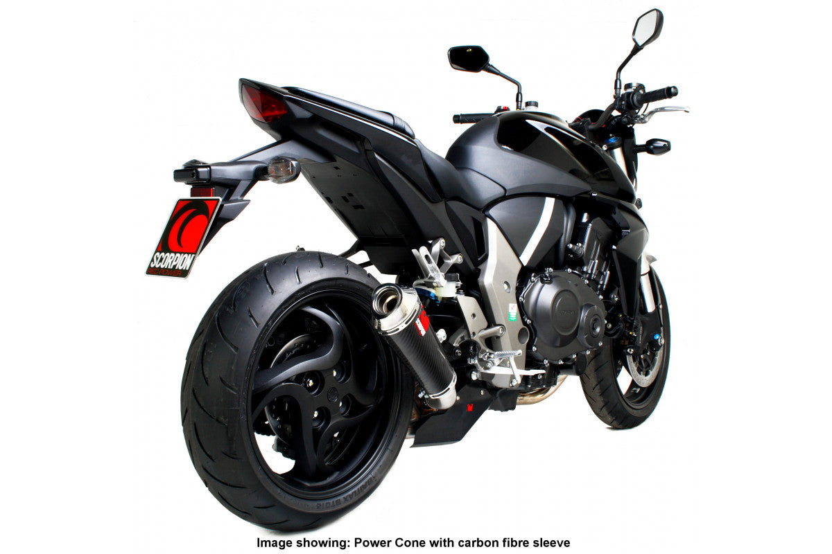 Scorpion EHA101SEO Honda CB1000 R  Power Cone Slip-On - Polished Stainless Steel Sleeve | ML Performance US US