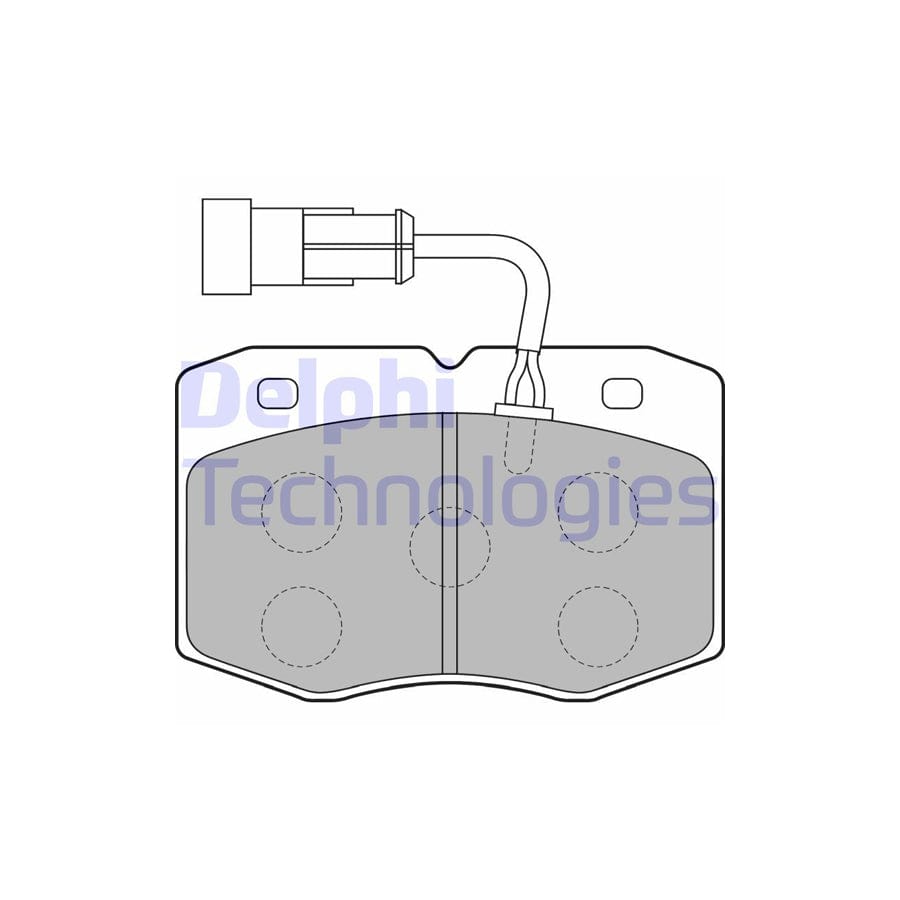 Delphi Lp1776 Brake Pad Set For Iveco Daily