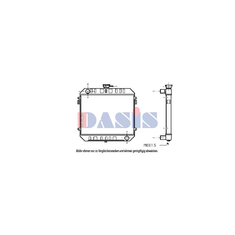 AKS Dasis 151380N Engine Radiator for Opel Manta