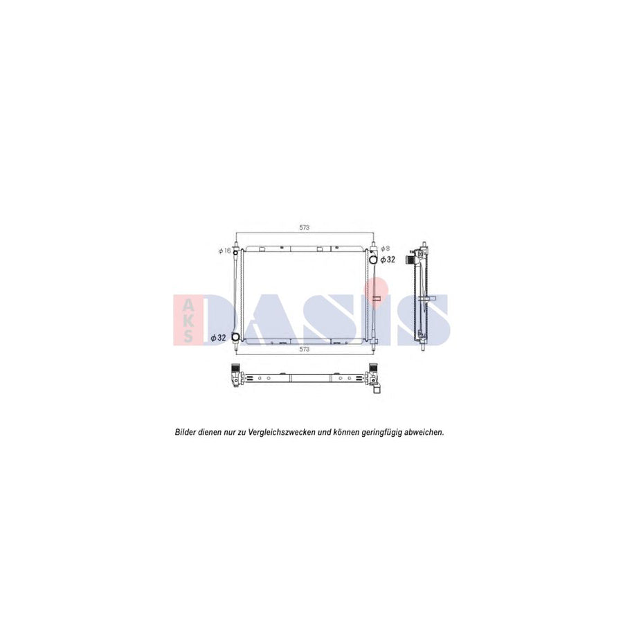 AKS Dasis 131110N Engine Radiator