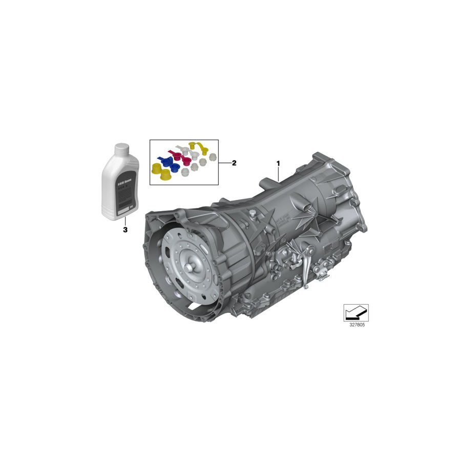 Genuine BMW 24008645372 F10 F11 Exch. Automatic Transmission Eh GA8HP45X - ZP7 (Inc. 535iX) | ML Performance US Car Parts