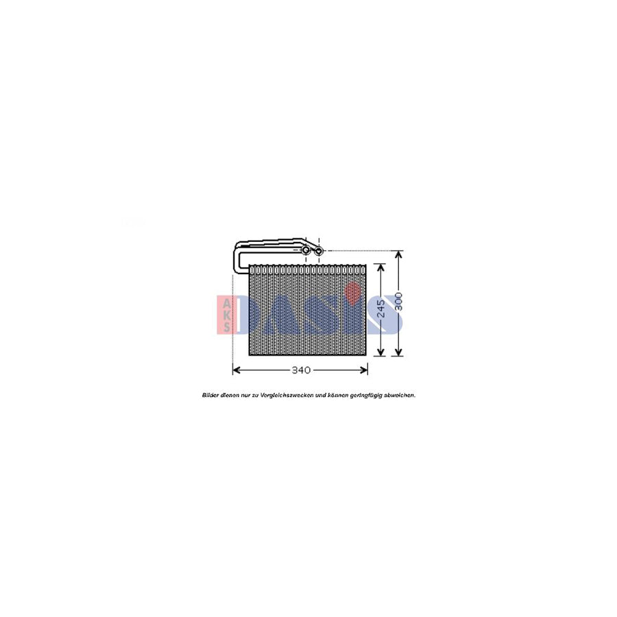 AKS Dasis 820278N Air Conditioning Evaporator