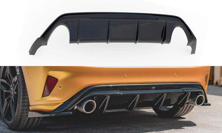 Maxton Design FO-FO-4-ST-RS2T Rear Valance V.3 Ford Focus ST MK4 | ML Performance UK Car Parts