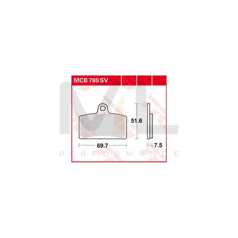 TRW Organic Allround Mcb780 Brake Pad Set | ML Performance Car Parts