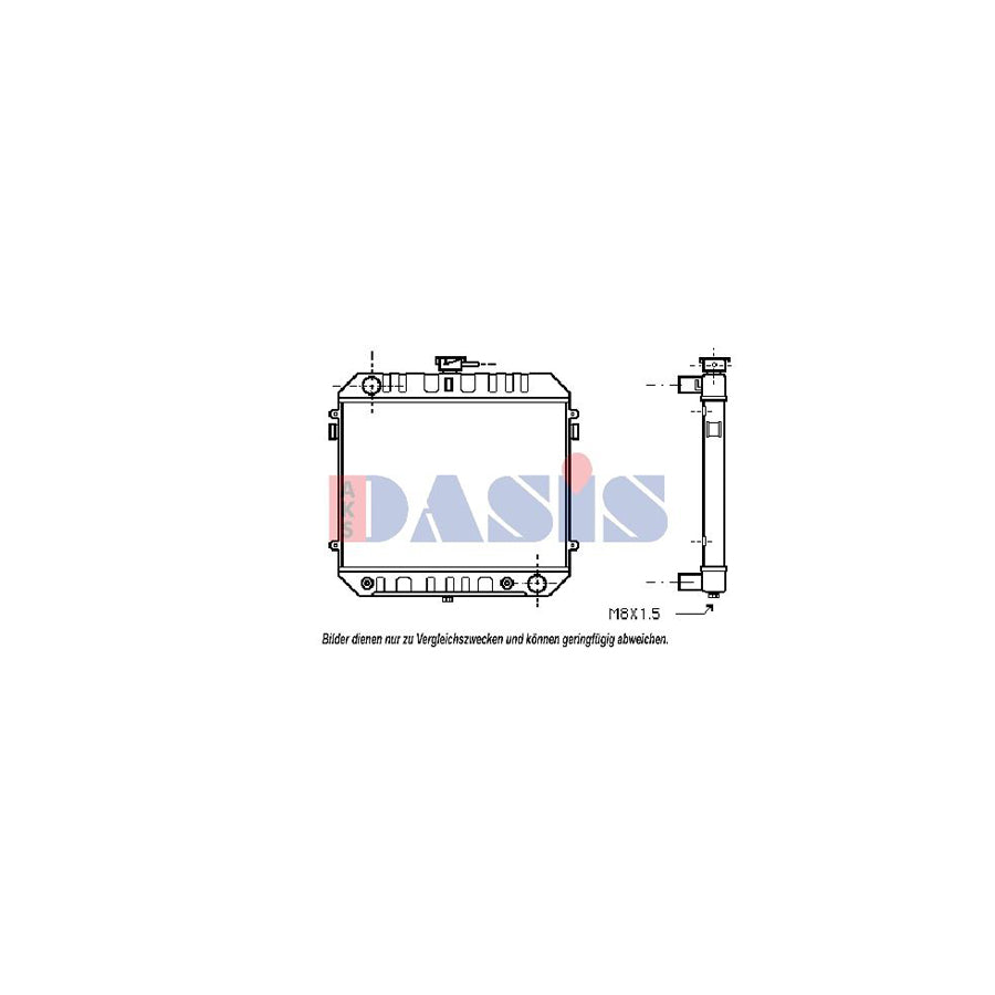 AKS Dasis 151470N Engine Radiator for Opel Manta