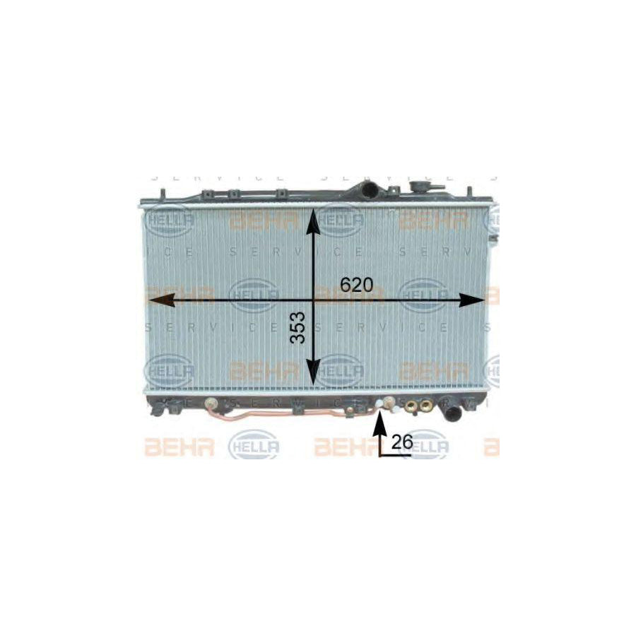 Hella 8MK 376 762-161 Engine Radiator
