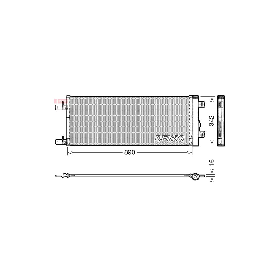 DENSO DCN99071 Air Conditioning Condenser