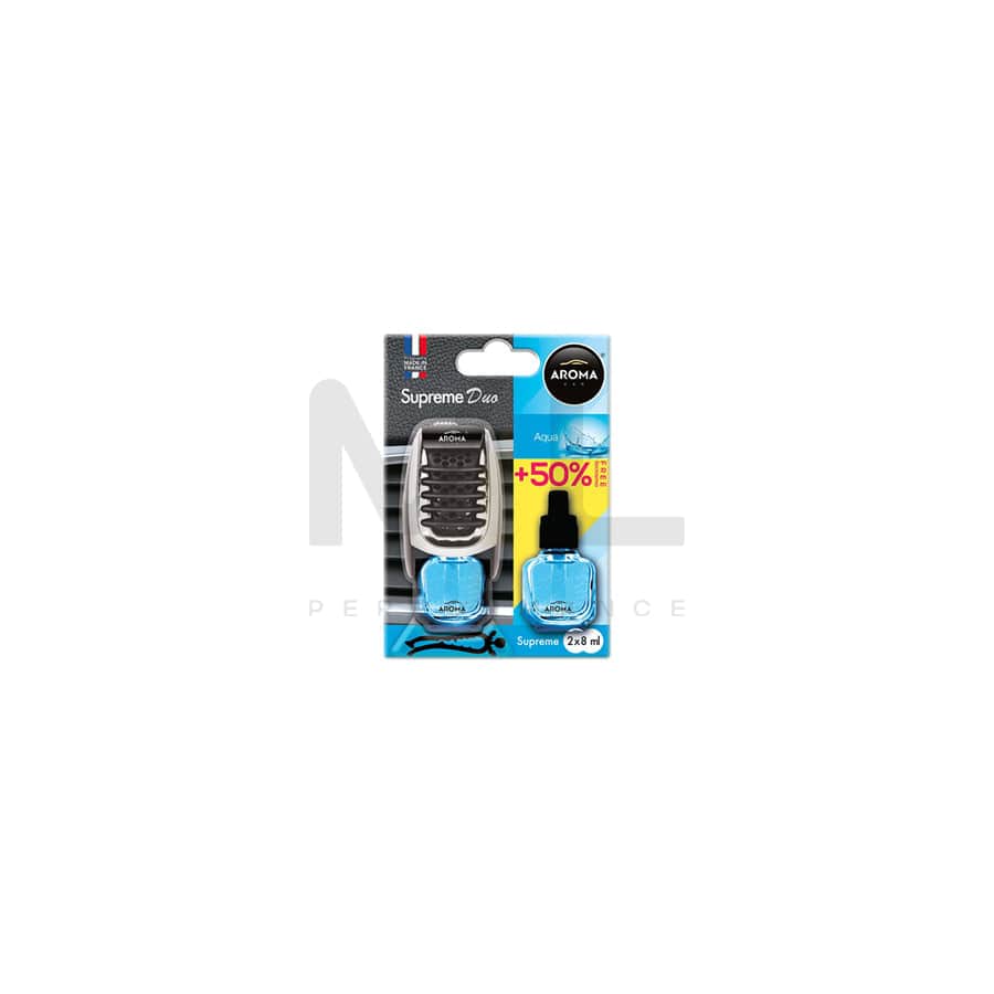 AROMA CAR Aqua, Supreme Duo A92253 Car air freshener Blister Pack, Contents: 16ml