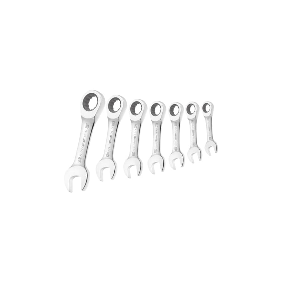 Expert BRIE111104B Stubby Ratchet Spanner Set, 7 Piece