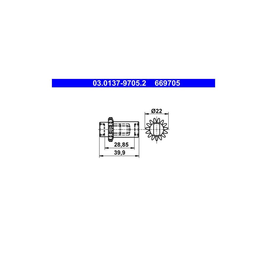 ATE 03.0137-9705.2 Brake Shoe Fitting Kit