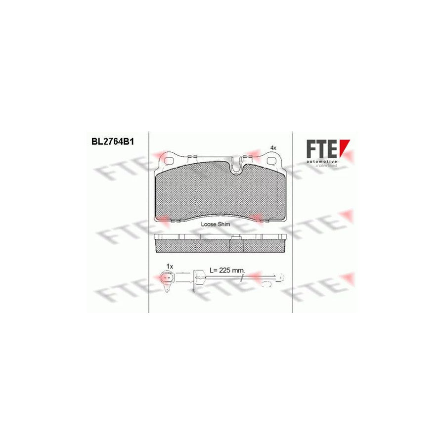 FTE Bl2764B1 Brake Pad Set