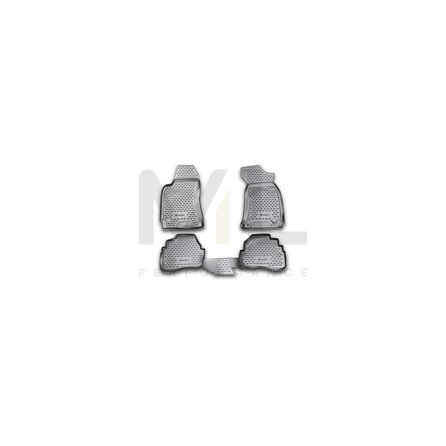 RIDEX Tailored 215A0004 Floor mat set for VW PASSAT Elastomer, Front and Rear, Quantity: 4, Black