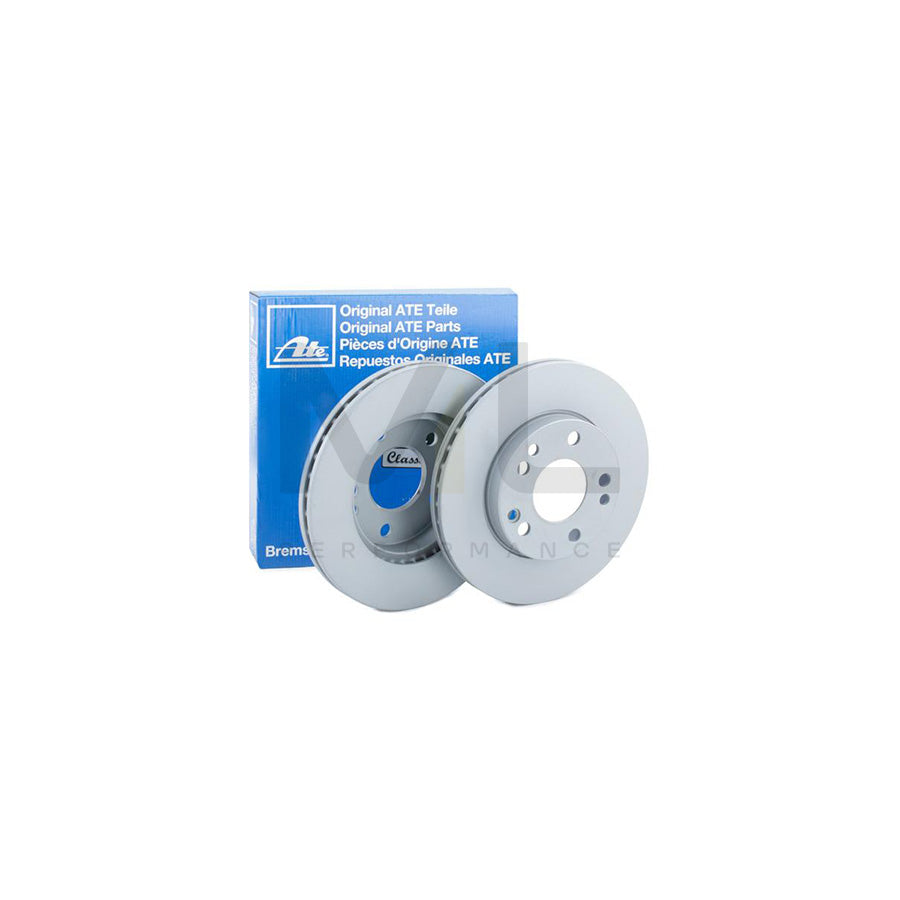ATE 24.0122-0124.1 Brake Disc suitable for MERCEDES-BENZ 190 (W201) Vented, Coated, Alloyed / High-carbon  - 1 piece