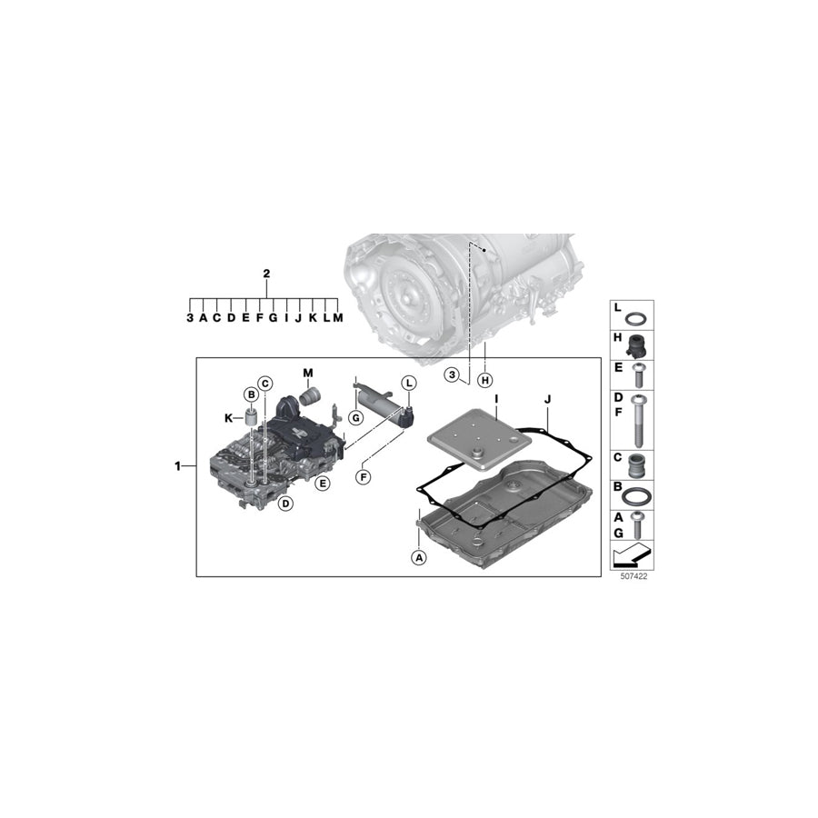 Genuine BMW 24348099569 F90 F93 Sealing Kit Mechatronics (Inc. M8, X4 M & M5) | ML Performance US Car Parts