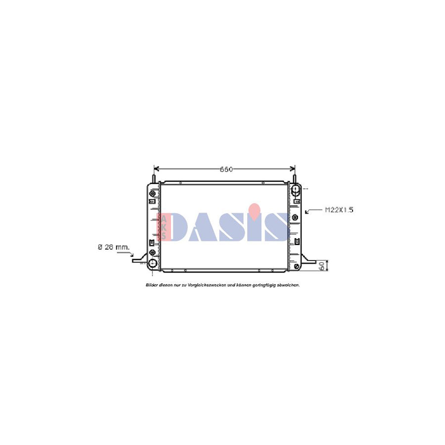 AKS Dasis 131180T Engine Radiator