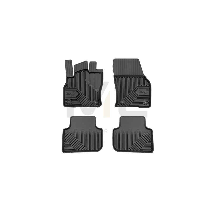 FROGUM Tailored, No.77 77425965 Floor mat set for AUDI Q3 Elastomer, Front and Rear, Quantity: 4, Black, (LHD)