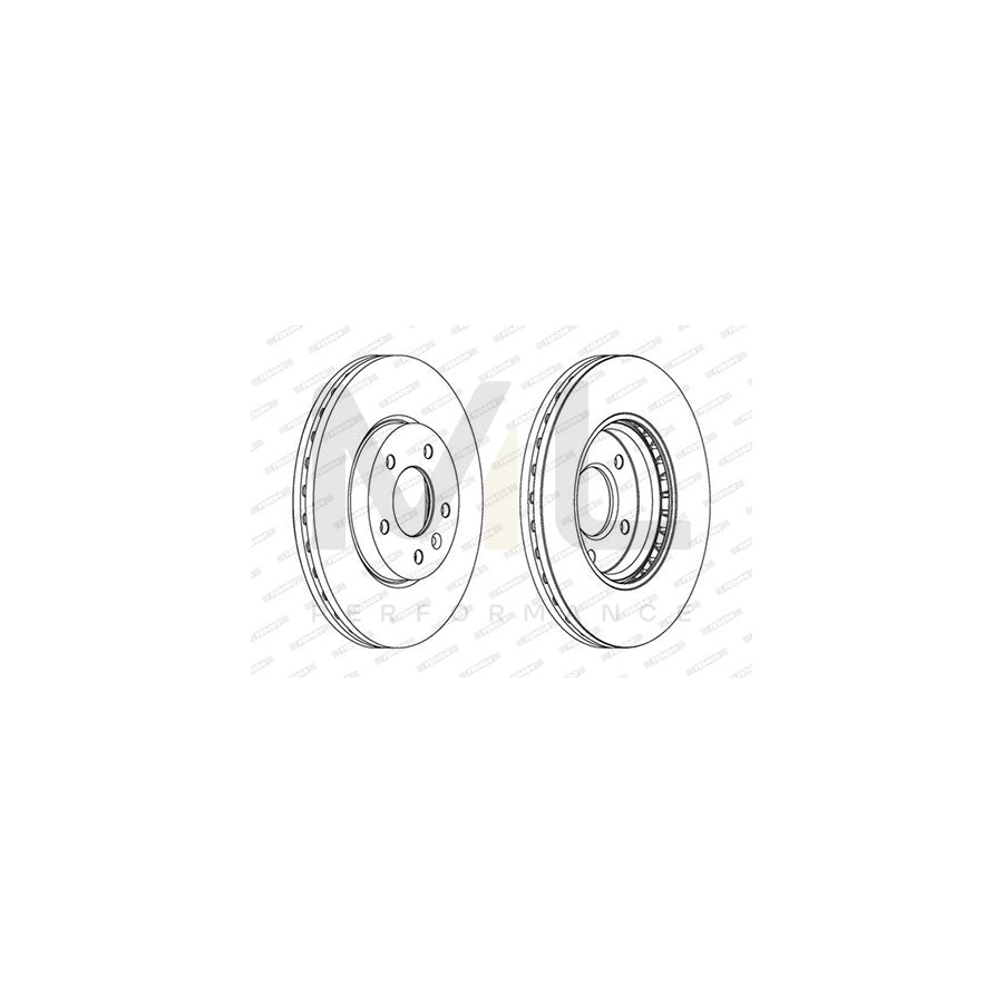 FERODO PREMIER Coat+ disc DDF1870C Brake Disc Vented, Coated, without bolts/screws | ML Performance Car Parts