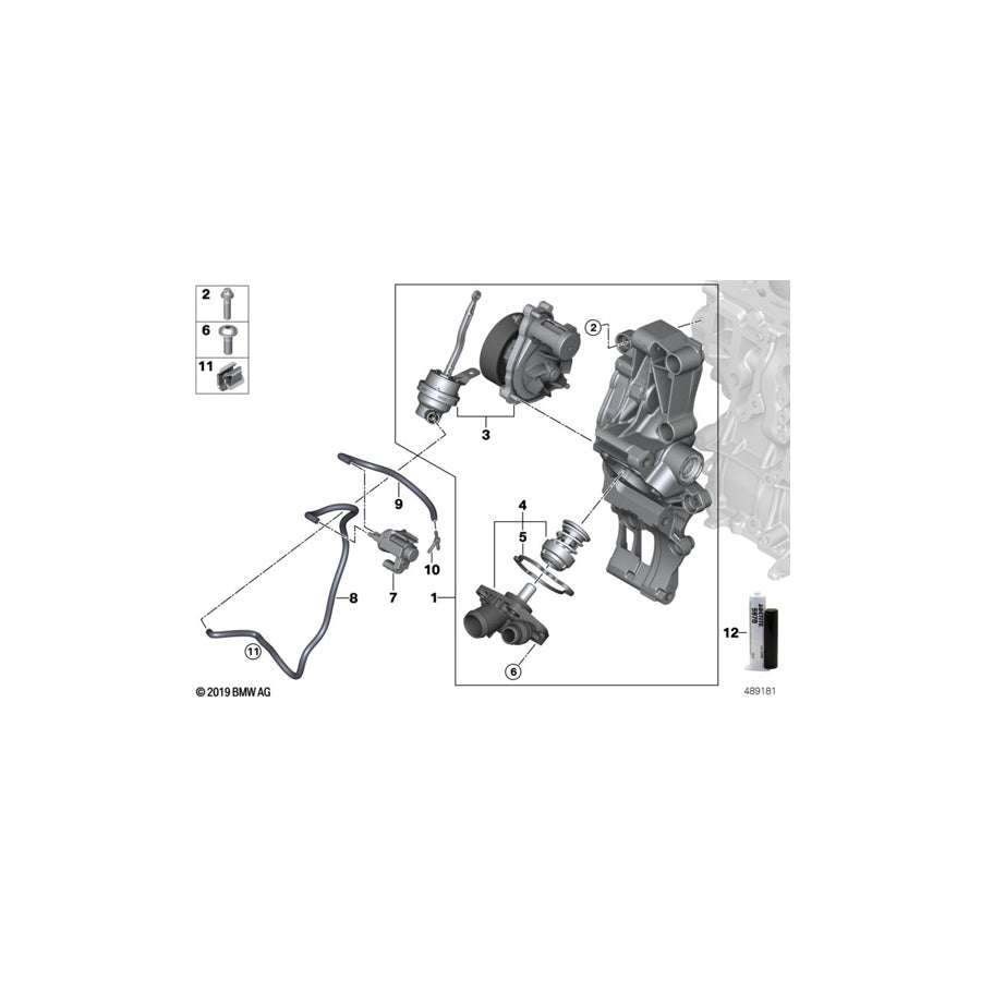 Genuine BMW 11518482252 G11 F56 F44 Countersunk Screw M6X20 (Inc. X2 20dX, 118d & 518d) | ML Performance US Car Parts