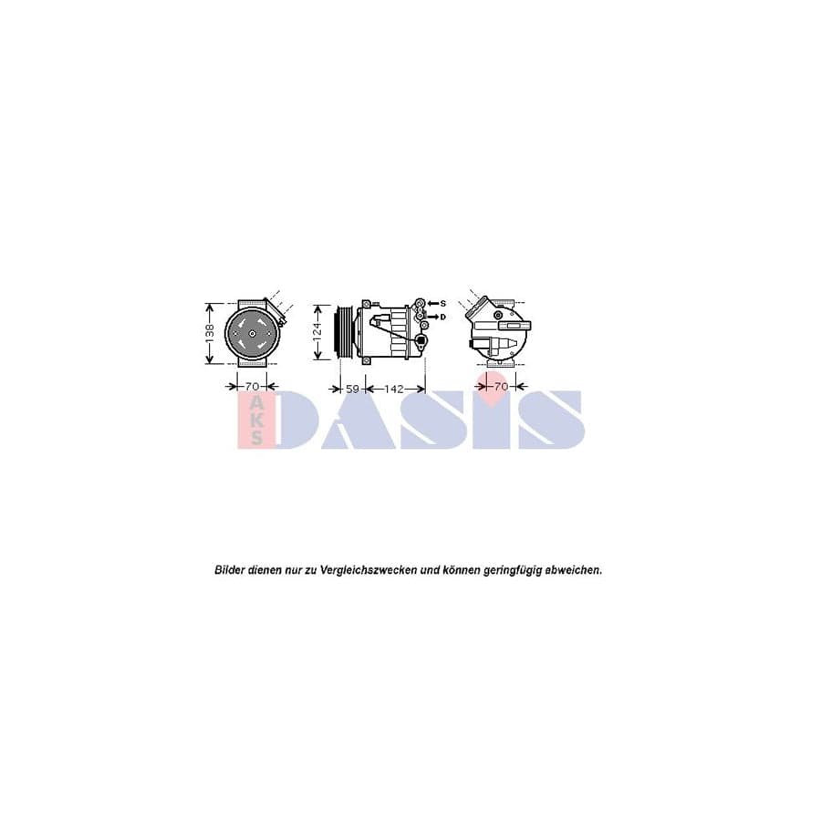 AKS Dasis 850393N Compressor, Air Conditioning