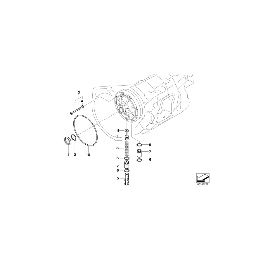 Genuine BMW 24201423381 E38 E46 E85 Support (Inc. 523i, Z4 3.0i & 323i) | ML Performance US Car Parts