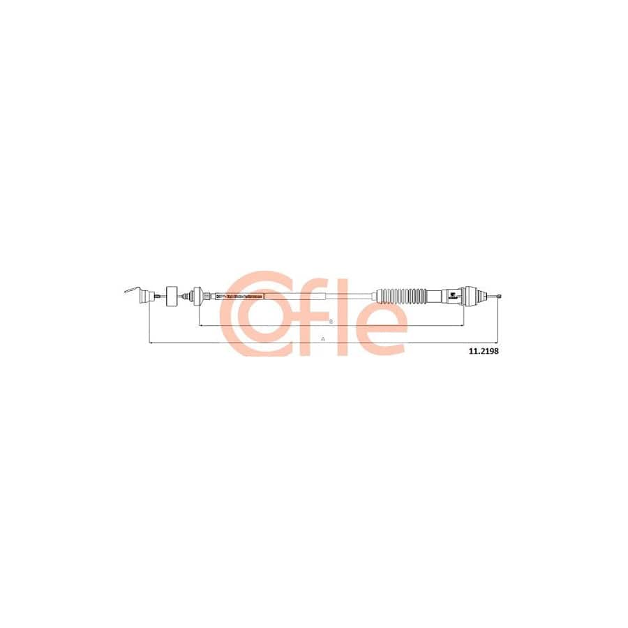 COFLE 11.1472 Throttle Cable for OPEL VECTRA