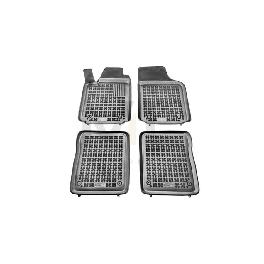 REZAW PLAST 200312 Floor mat set for AUDI A2 (8Z0) Elastomer, Front and Rear, Black