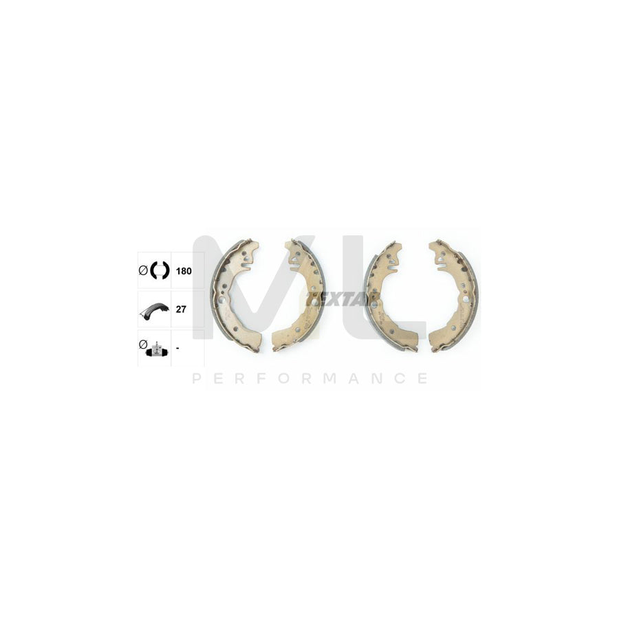 TEXTAR 91071800 Brake Shoe Set without handbrake lever | ML Performance Car Parts