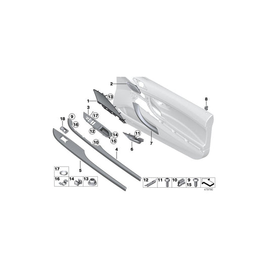 Genuine BMW 51417284903 F12 F13 Cover Loudspeaker Left SCHWARZ (Inc. 640iX, M6 & 650iX 4.0) | ML Performance US