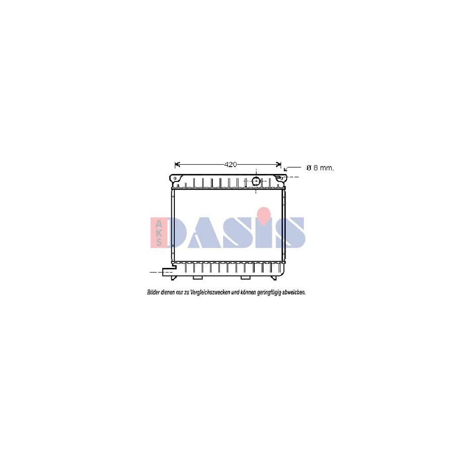 AKS Dasis 050090N Engine Radiator