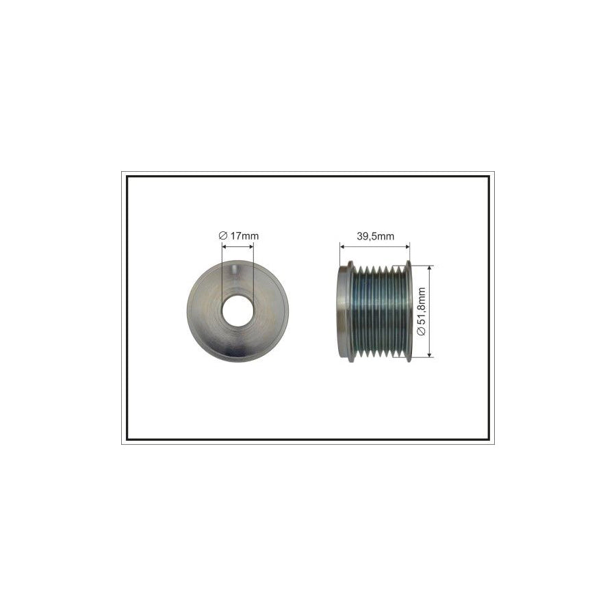 Caffaro 500621 Pulley, Alternator