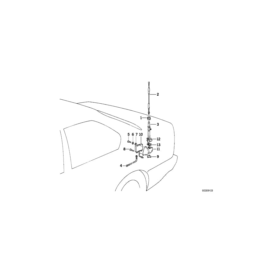 Genuine BMW 65211384477 E34 E32 Grommet (Inc. 525ix, 730i & 740iL) | ML Performance US Car Parts