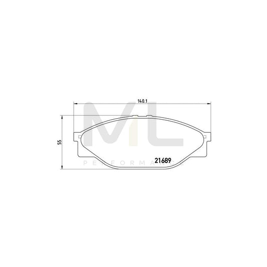 Brembo P 83 023 Brake Pad Set Excl. Wear Warning Contact | ML Performance Car Parts