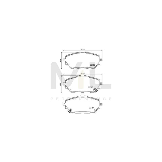 Hella 8DB 355 037-761 Brake Pad Set With Acoustic Wear Warning, With Accessories