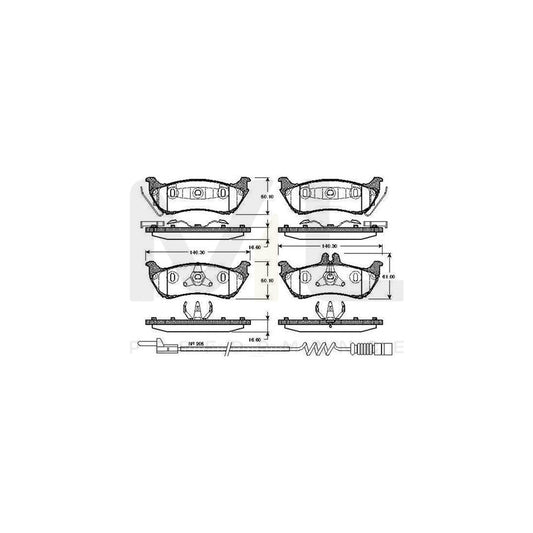 Bosch 0986Tb2783 Brake Pad Set Suitable For Mercedes-Benz Ml-Class (W163) Excl. Wear Warning Contact, With Accessories  | ML Performance Car Parts