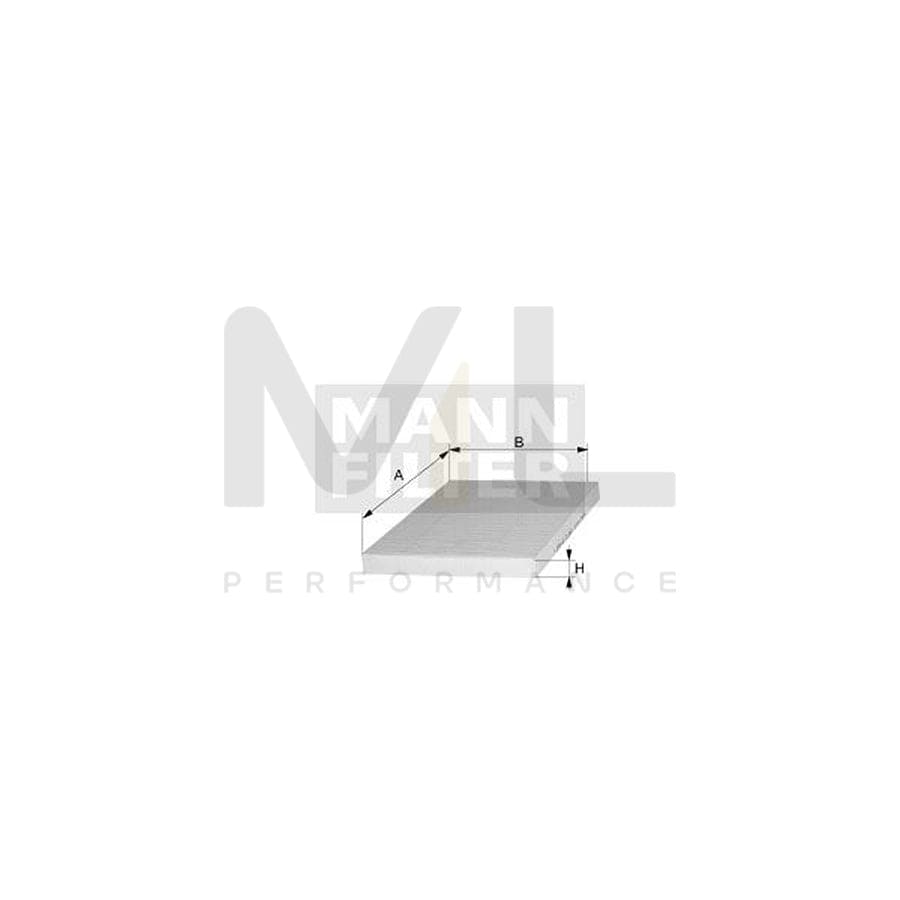 MANN-FILTER CUK 26 019 Pollen filter Activated Carbon Filter
