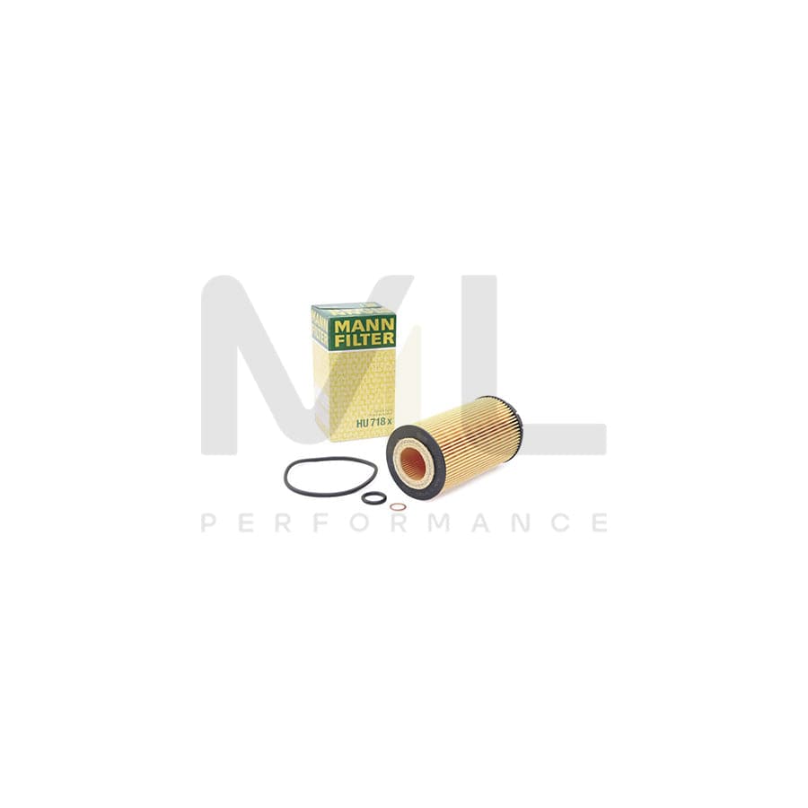 MANN-FILTER HU 718 x Oil Filter with seal, Filter Insert