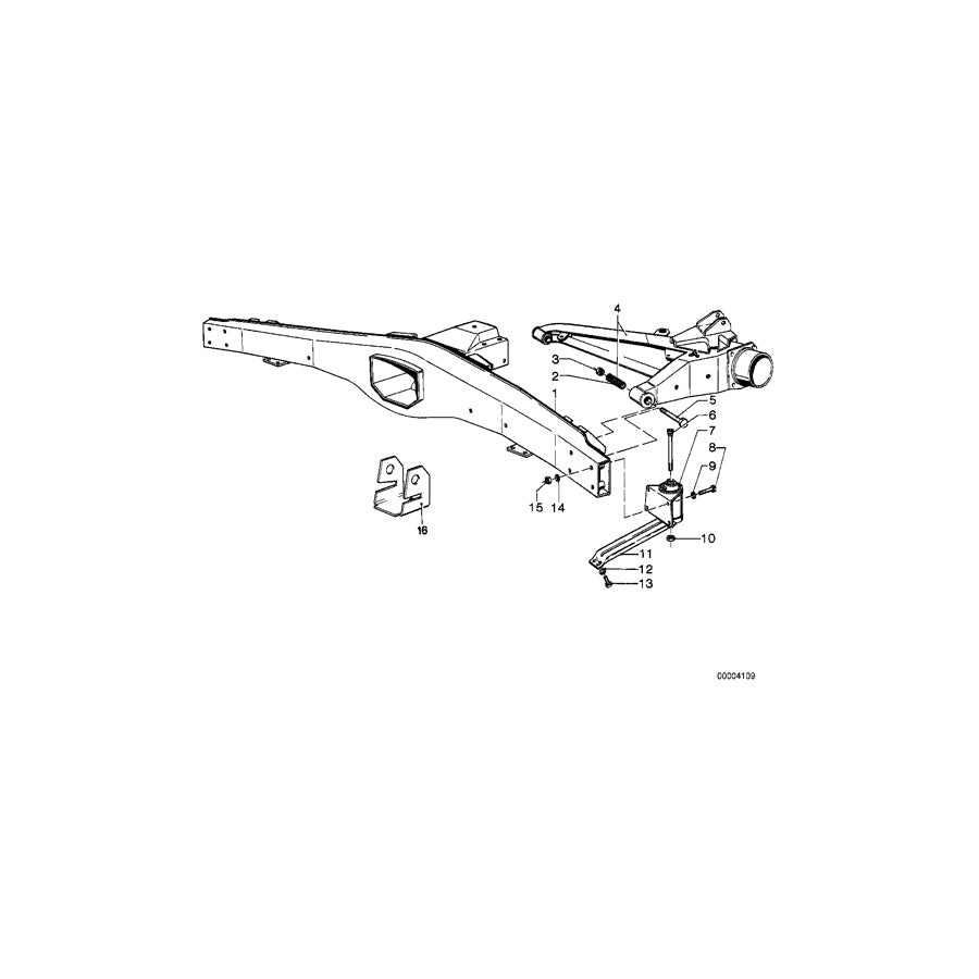 Genuine BMW 33311124095 E12 E24 Rear Axle Carrier (Inc. 518i, 518 & 528) | ML Performance US Car Parts