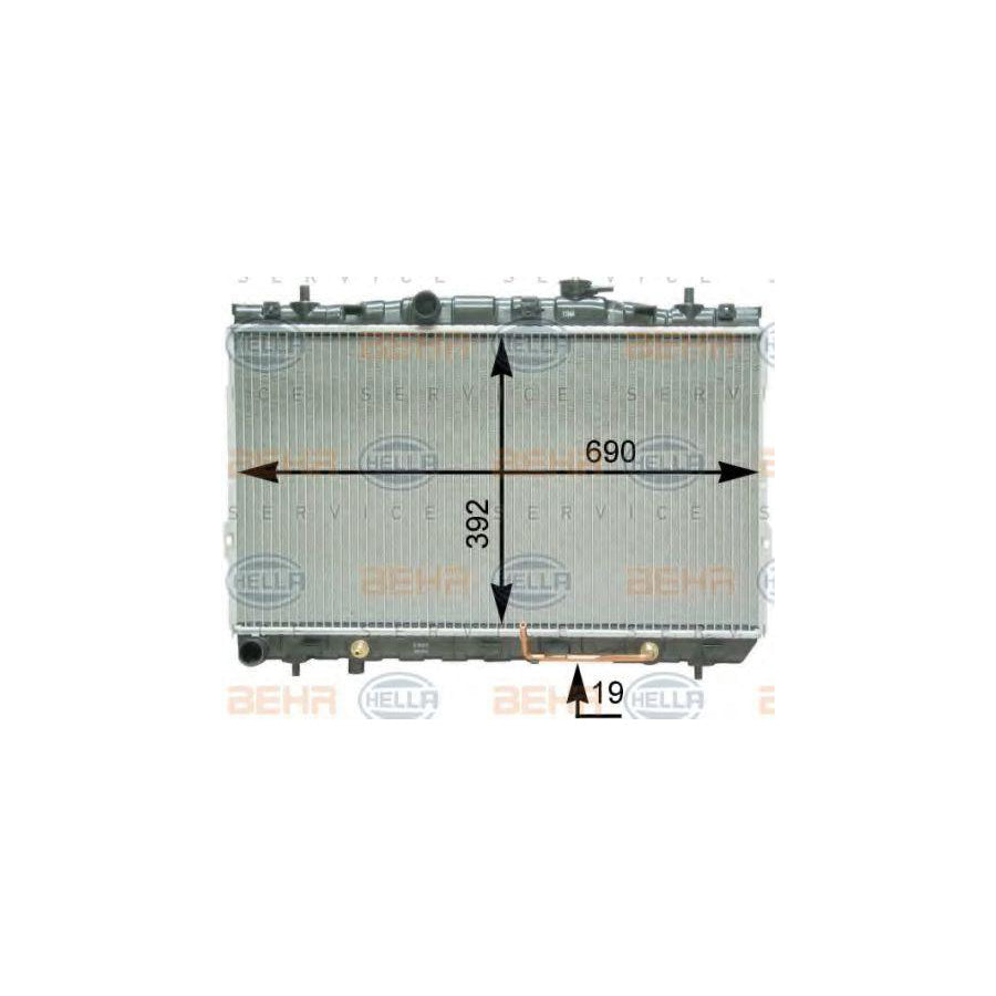 Hella 8MK 376 762-121 Engine Radiator