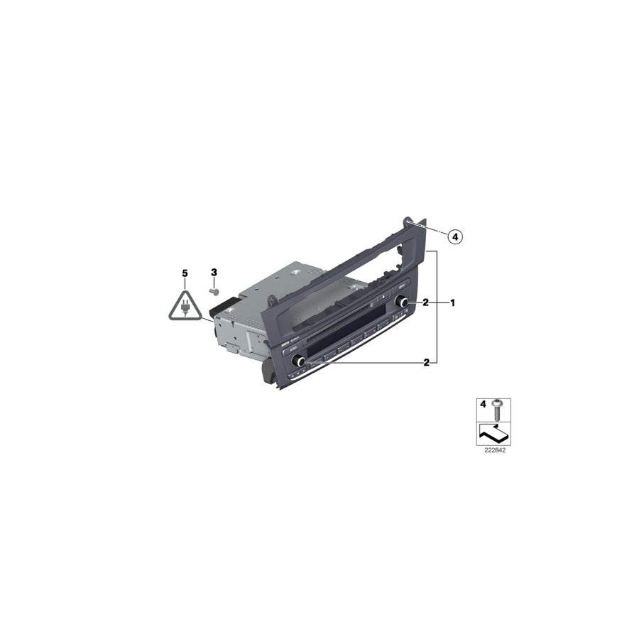 Genuine BMW 65129243907 F25 Exch. Radio Business Cd (Inc. X3) | ML Performance US Car Parts