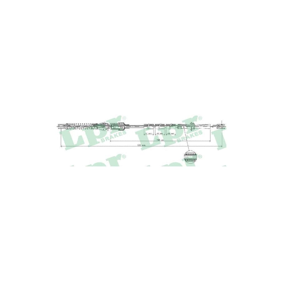 LPR C0073A Throttle Cable for FORD TRANSIT