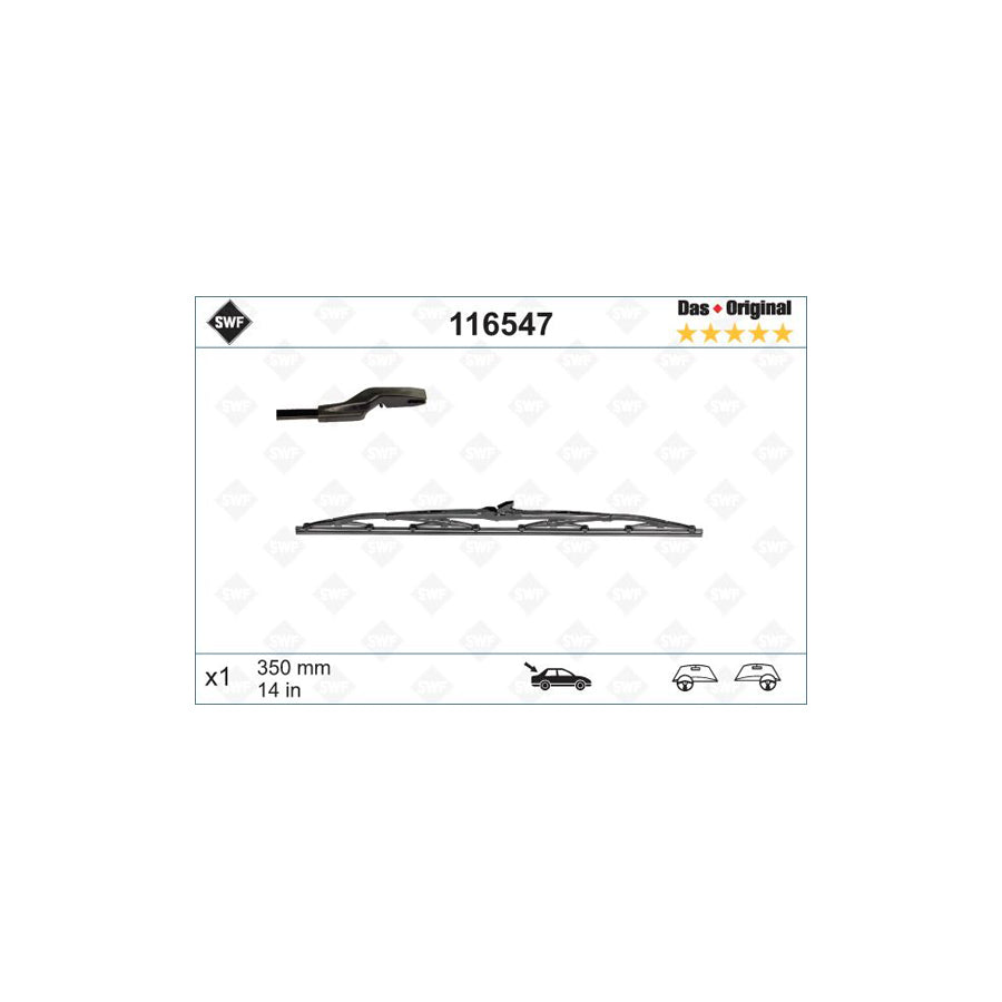 Swf Original Rear 116547 Wiper Blade | ML Performance US Car Parts