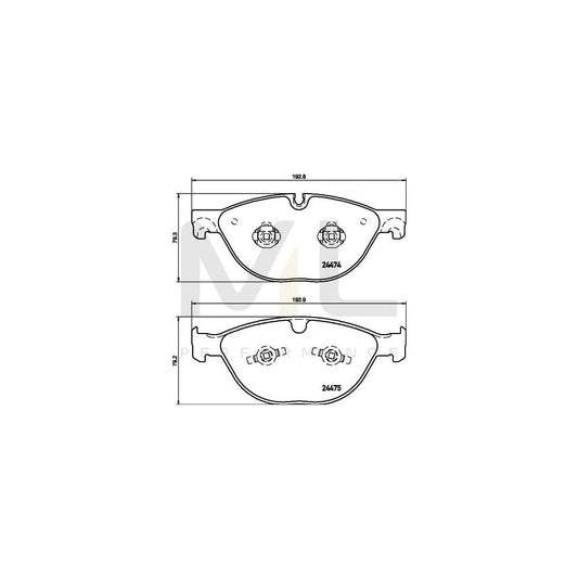 Hella 8DB 355 015-701 Brake Pad Set Not Prepared For Wear Indicator